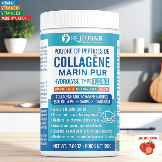 Poudre de Peptides de Collagène Pur 500g